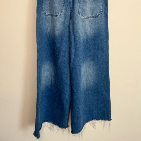 Wide Leg Denim Pants - Picture 14 of 14